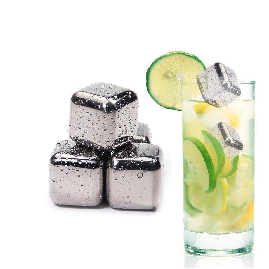 Stainless Steel Ice Cubes - Reusable Chilling Stones and Beer Coolers