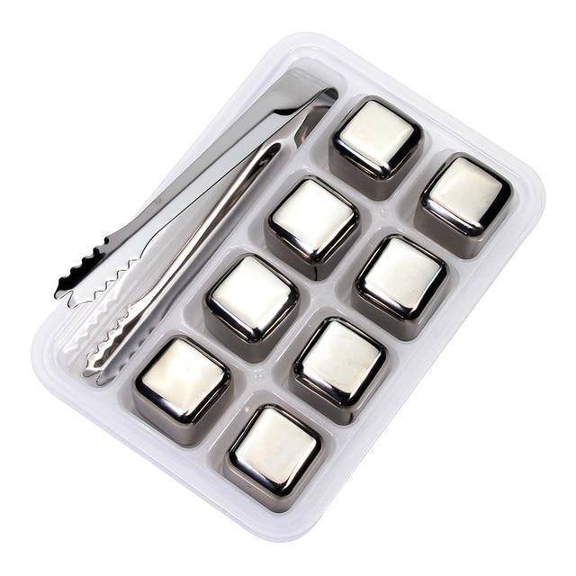 Stainless Steel Ice Cubes - Reusable Chilling Stones and Beer Coolers