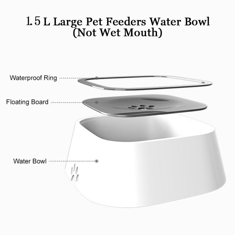 No Spill Drinking Water Feeder Plastic Portable Dog Bowl