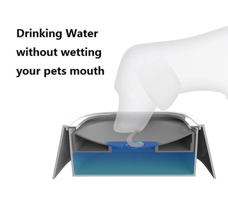 No Spill Drinking Water Feeder Plastic Portable Dog Bowl
