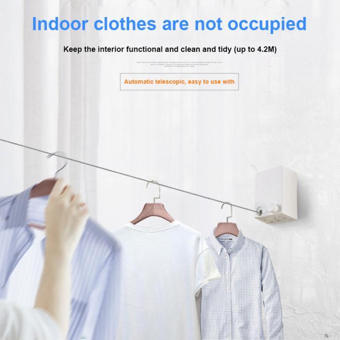 Telescopic Stainless String Invisible Clothesline