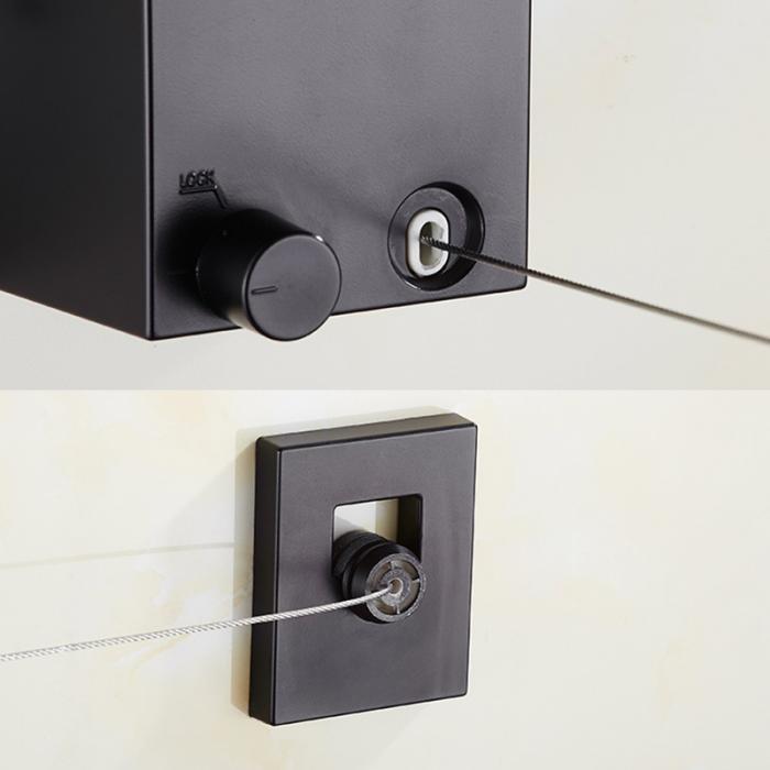 Telescopic Stainless String Invisible Clothesline