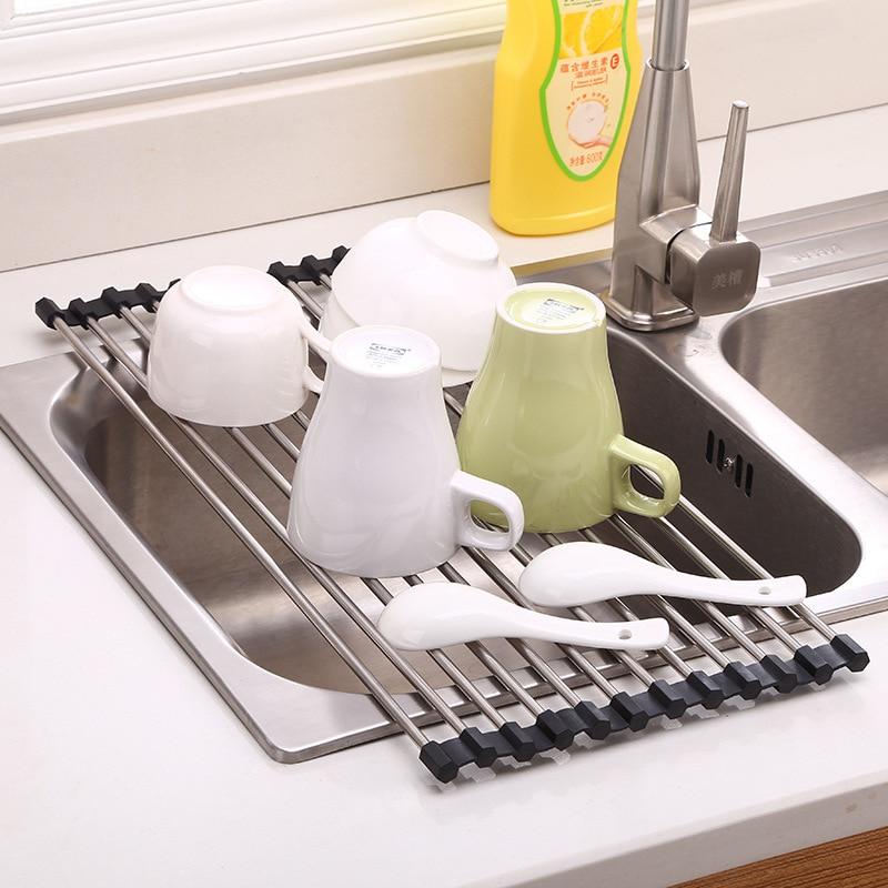 Multifunctional Foldable Dish Drying Rack