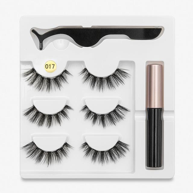 Magnetic Eyeliner with Eyelashes 3 Pairs