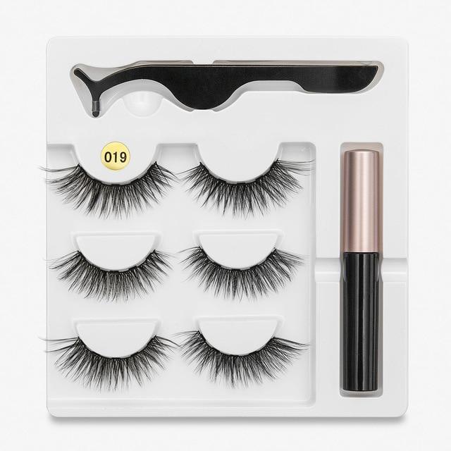 Magnetic Eyeliner with Eyelashes 3 Pairs