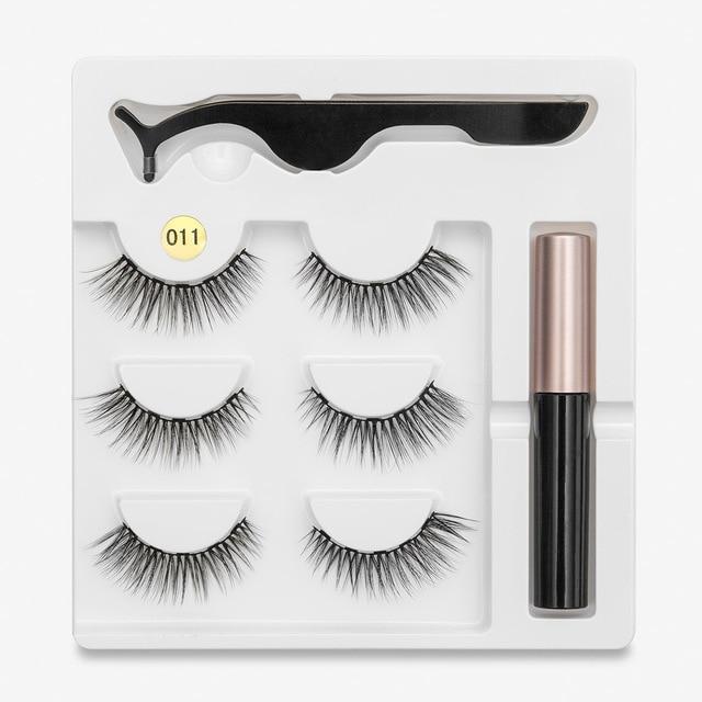 Magnetic Eyeliner with Eyelashes 3 Pairs