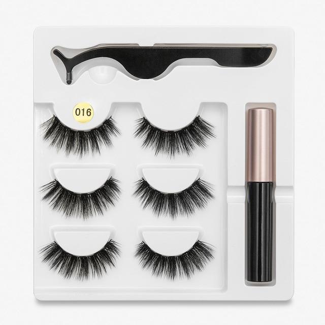 Magnetic Eyeliner with Eyelashes 3 Pairs
