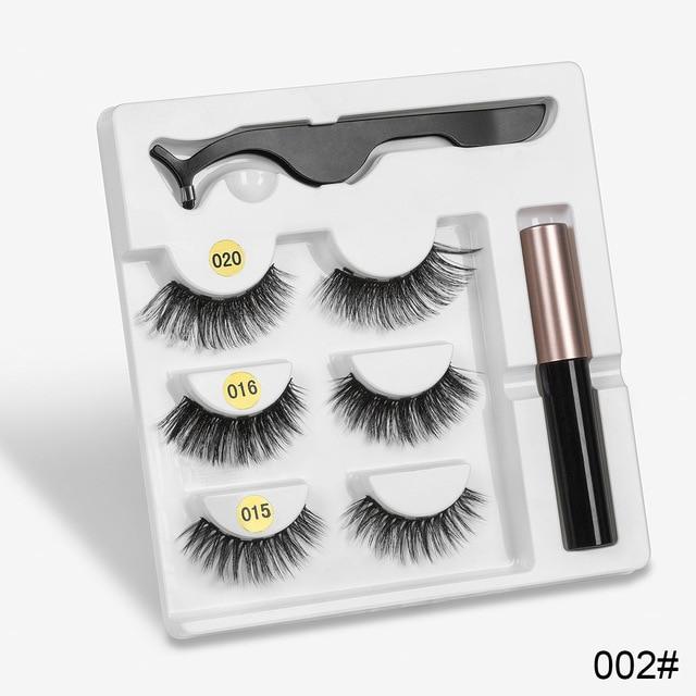 Magnetic Eyeliner with Eyelashes 3 Pairs