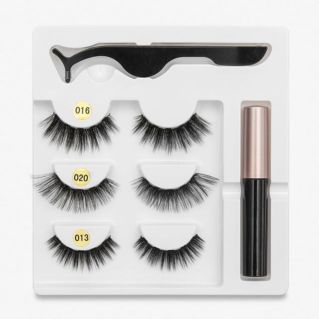 Magnetic Eyeliner with Eyelashes 3 Pairs