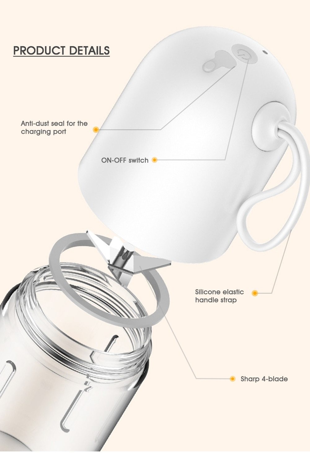 Portable Electric Juicer Blender