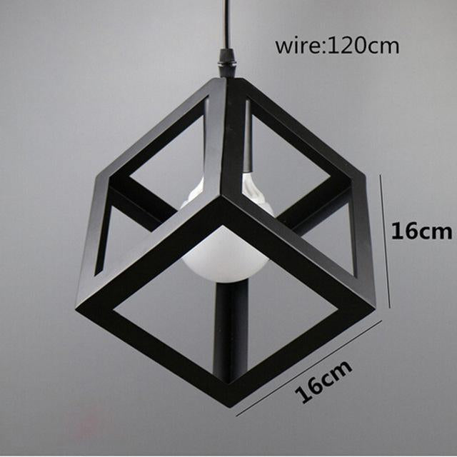 Geometric Metal Cage Pendant