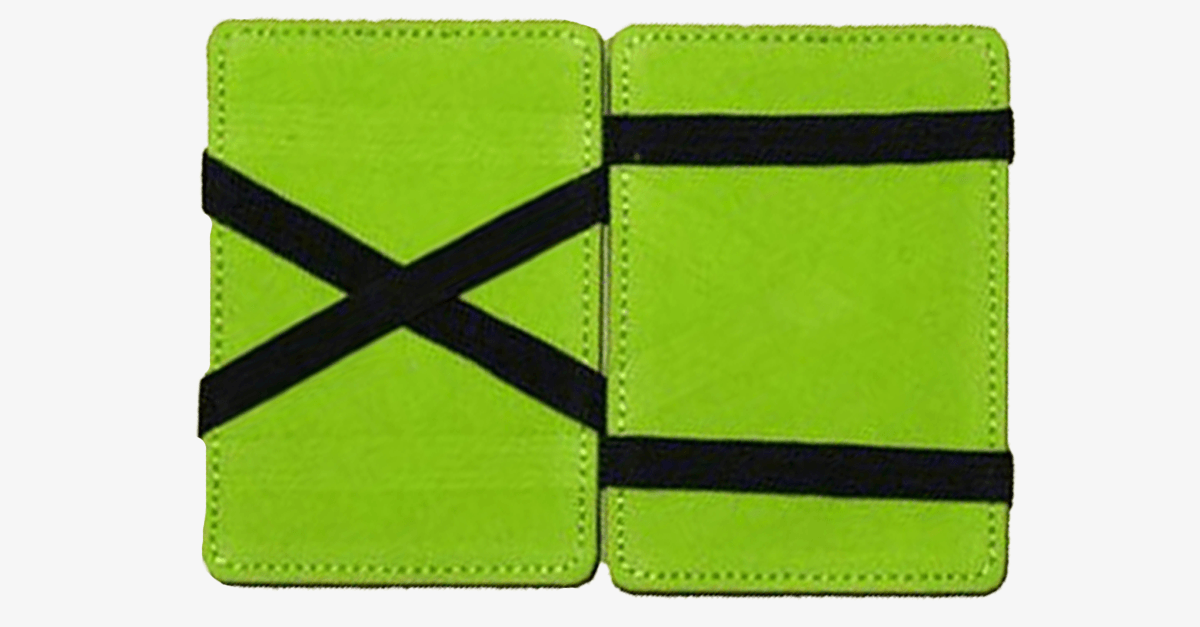 Portable Leather Card Holder - Foldable - Assorted Colors - Pocket Case for Money & Cards
