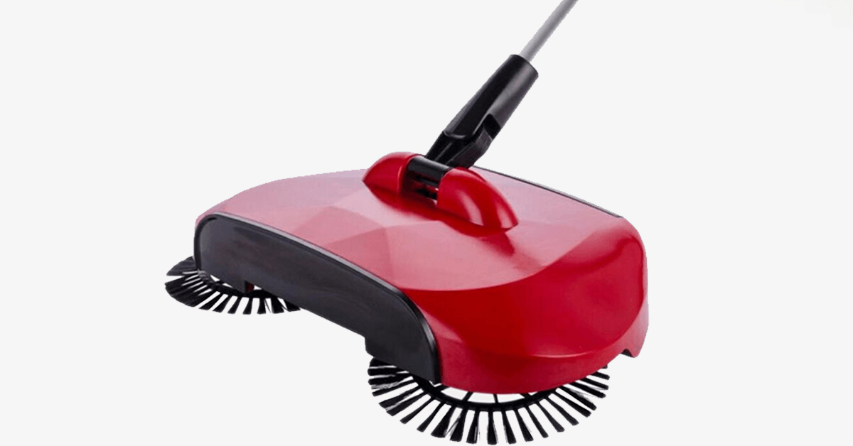 Floor Sweeper with 360° Rotating Brushes - Modern sweeper