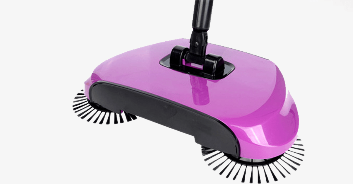 Floor Sweeper with 360° Rotating Brushes - Modern sweeper