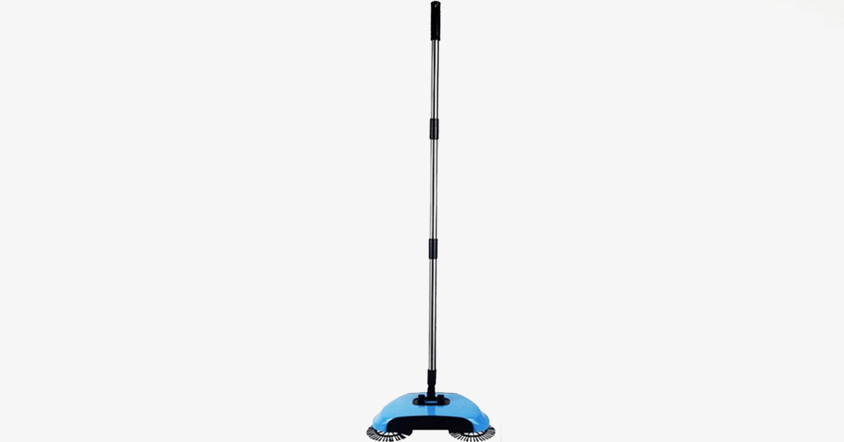 Floor Sweeper with 360° Rotating Brushes - Modern sweeper