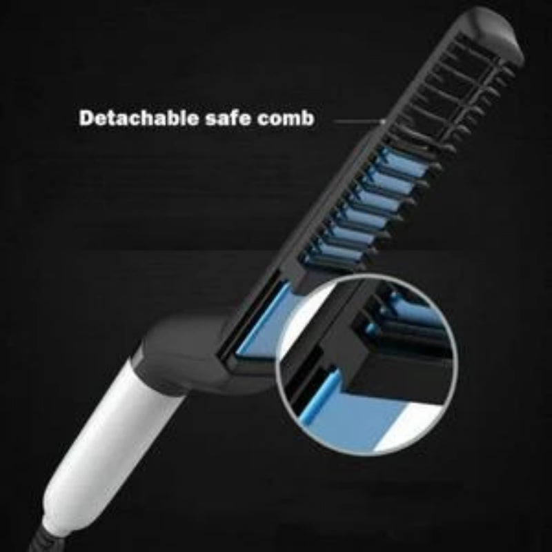 Professional Heated Beard Straightener Comb & Hair Styler - Heated Beard Prick