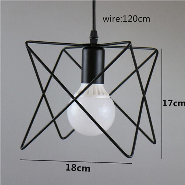 Geometric Metal Cage Pendant