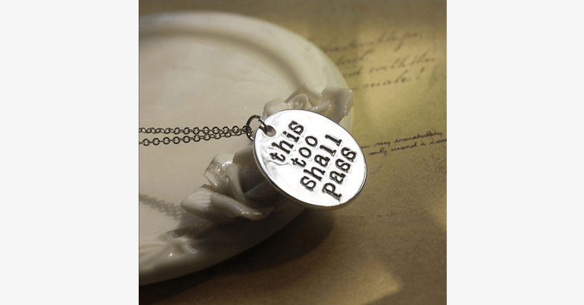 This Too Shall Pass Charm Necklace
