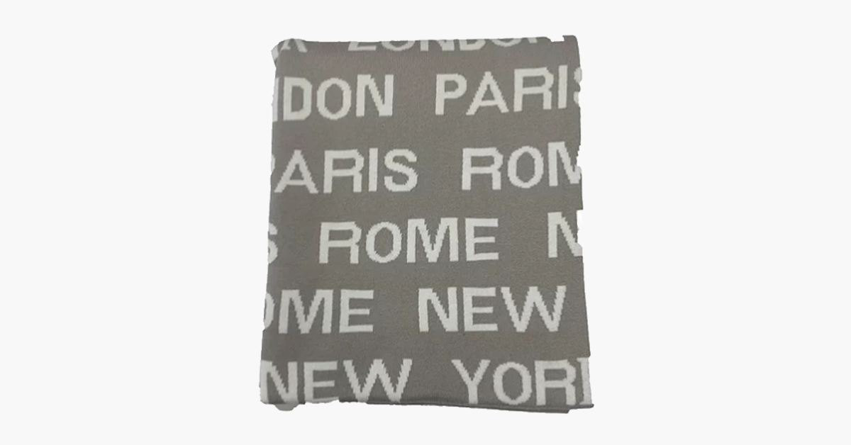 Travel The World Throw Blanket and Cushion Set