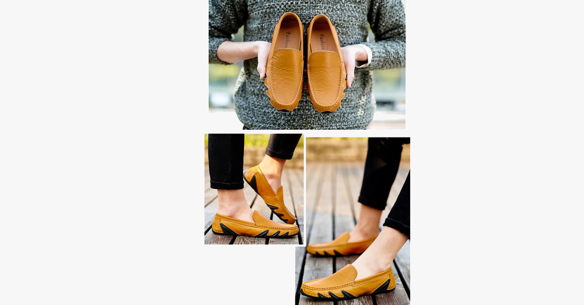Genuine Leather Loafers Casual Wear For Men
