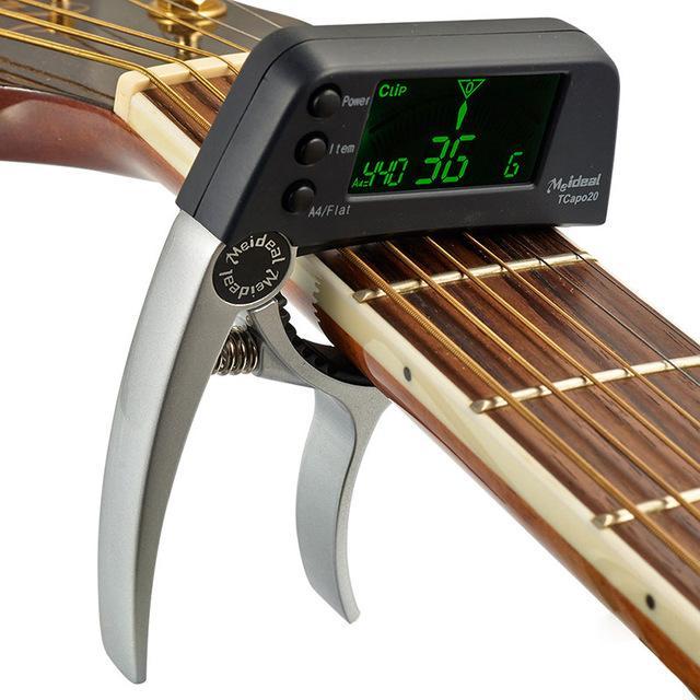 Guitar Capo With Built-In Tuner