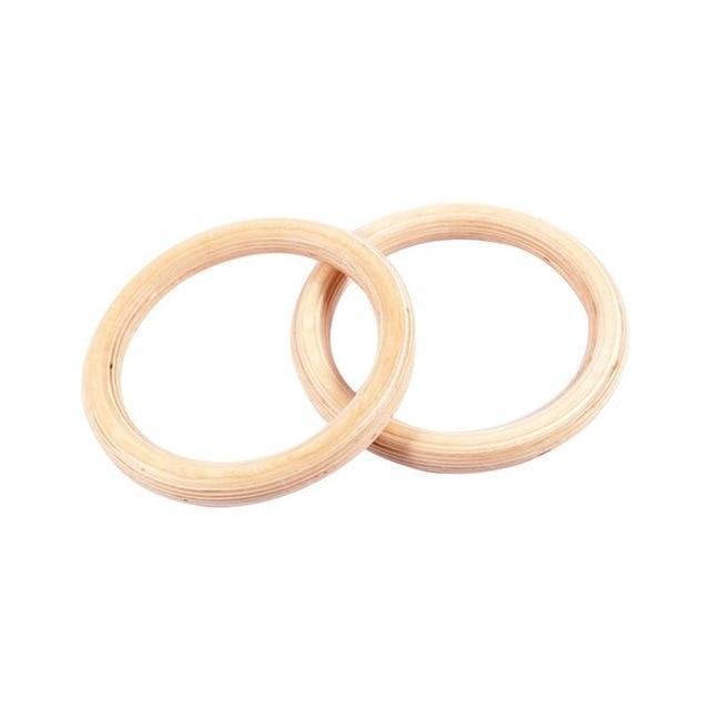 2pcs Wooden Gymnastics Birch Ring