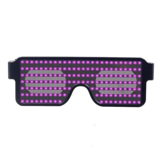 Flash Rechargeable Luminous LED Light Glasses