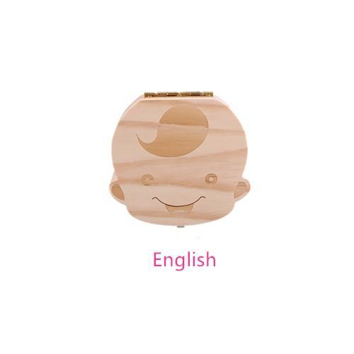 Baby Wood Tooth Box Organizer