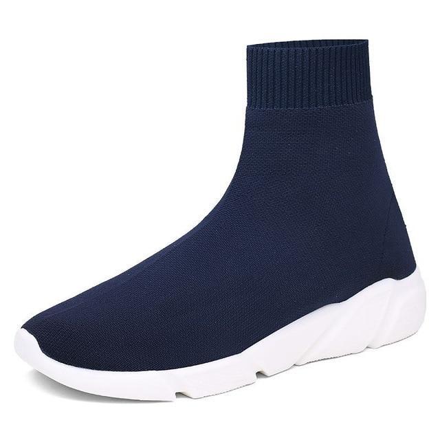 Light High Top New Breathable Flying Socks Shoes Sports Stretch Sneakers