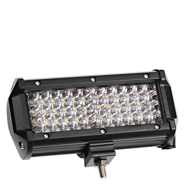 Bumper Grill Offroad LED Light Bar W/Rocker Switch Wiring Harness Tube Clamps