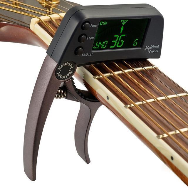 Guitar Capo With Built-In Tuner