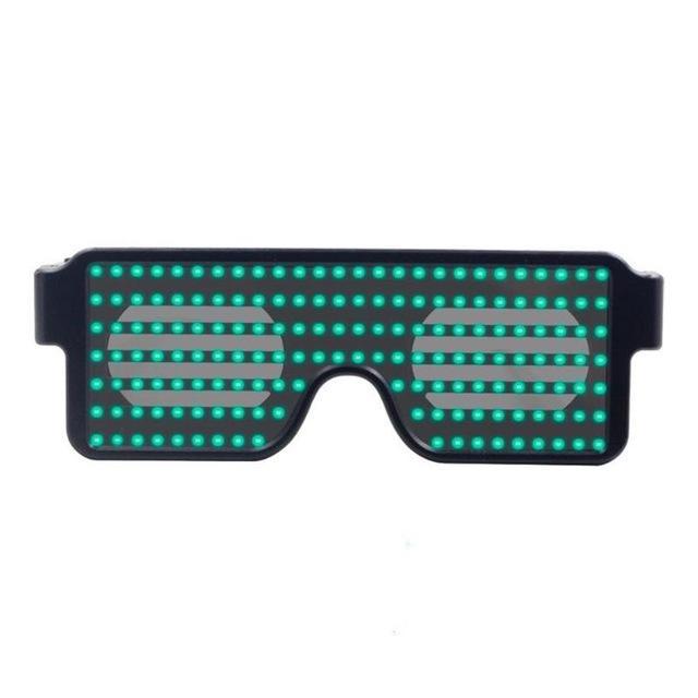 Flash Rechargeable Luminous LED Light Glasses