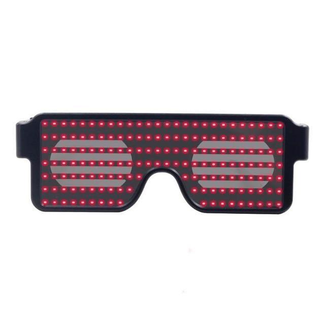 Flash Rechargeable Luminous LED Light Glasses