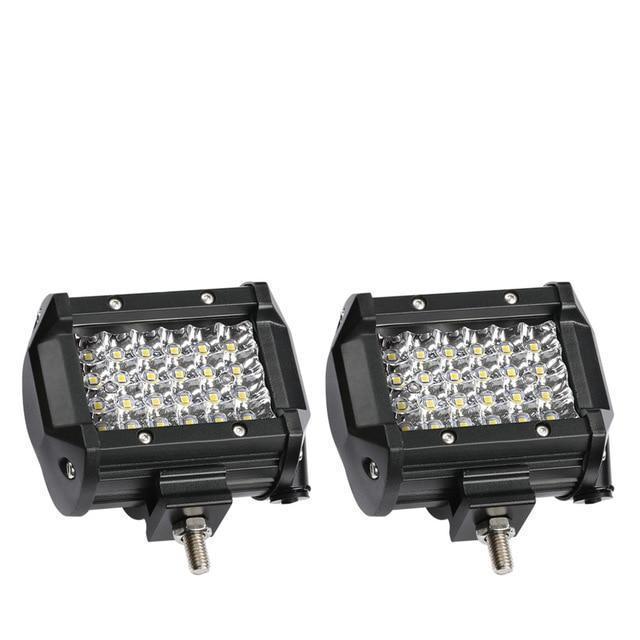 Bumper Grill Offroad LED Light Bar W/Rocker Switch Wiring Harness Tube Clamps