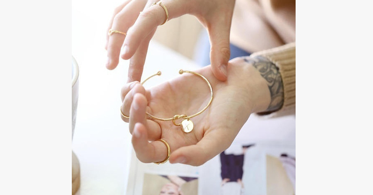 Valentine's Day Initial Bracelet