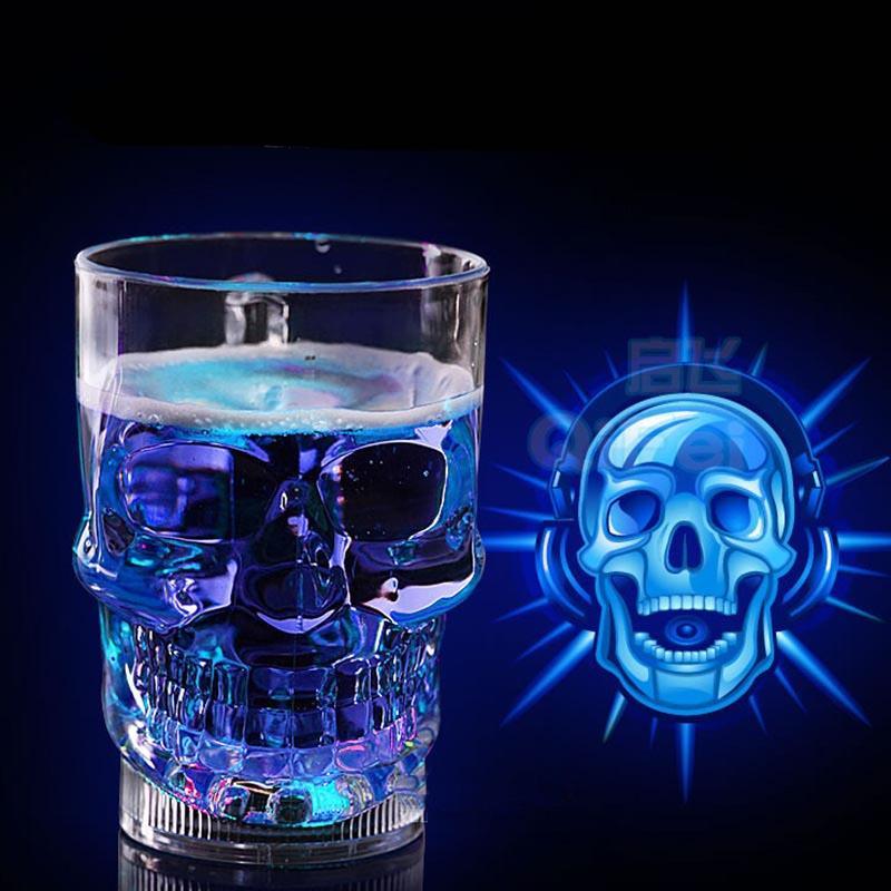 Vivid Skull Glass - LED Glass Mug