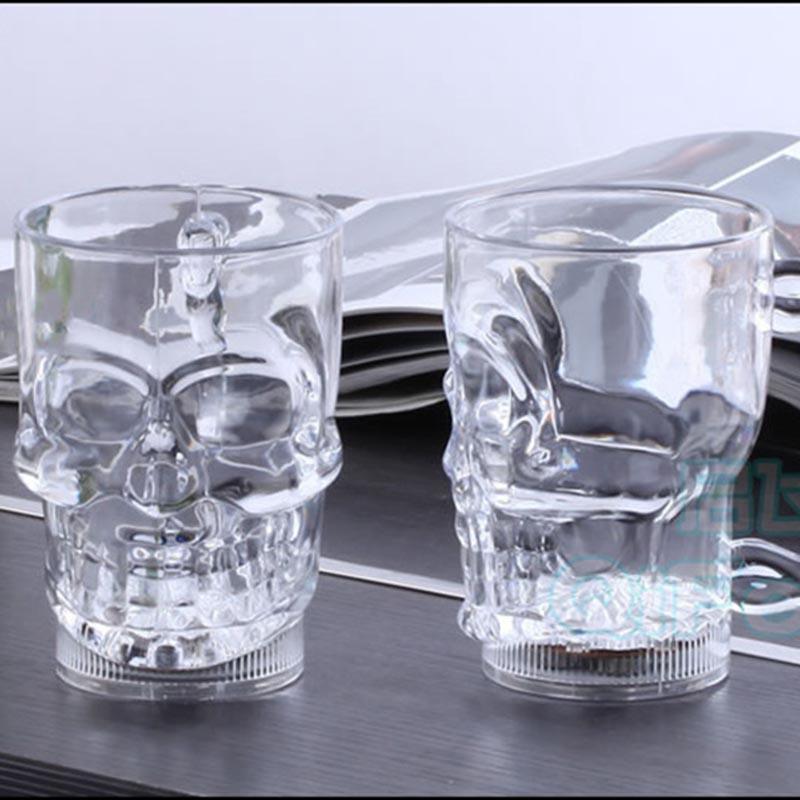Vivid Skull Glass - LED Glass Mug