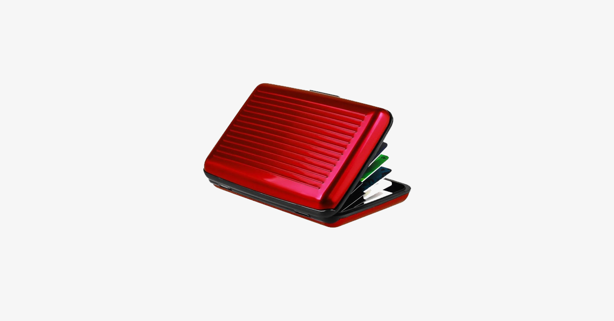 Foldable Unisex RFID Blocking Wallet - Made From Aluminum - Snap Closure - Expandable Pockets - Secure Your Credit Cards