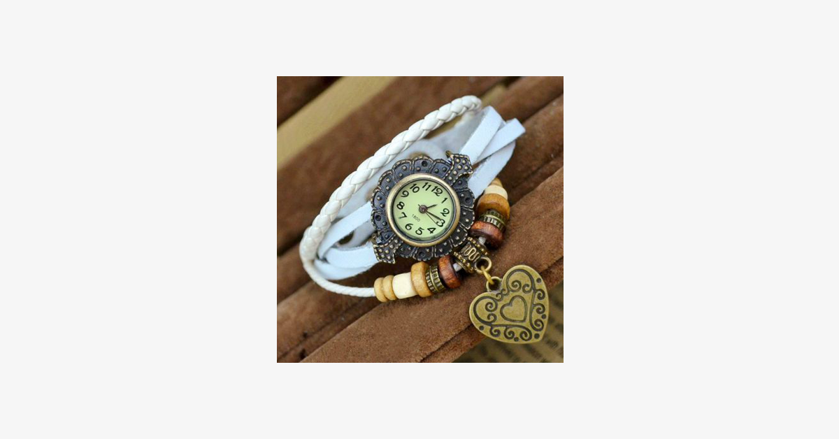 Heart Vintage Wrap Watch