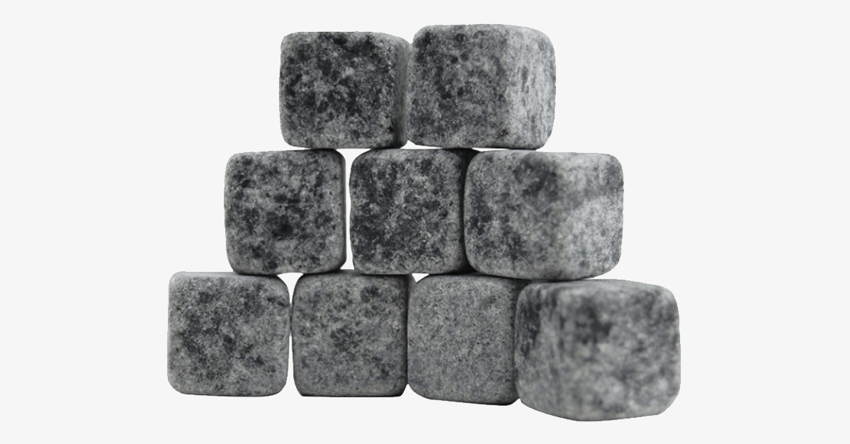 Pack of 9 Ice Stones for Liquor – Enjoy Your Drinks ‘On The Rocks’!