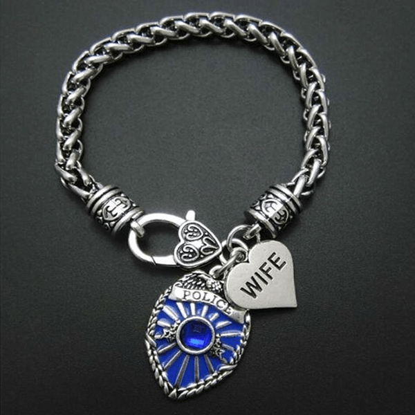 Police Badge Charm Bracelet - First Responder
